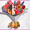 Tender Mom-Child Bouquet 3D Pop Up Mother's Card