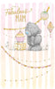 Bear Blowing Out Candle Mam Birthday Card