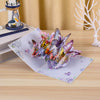 Blue and Purple Butterfly 3D Pop Up Greeting Card