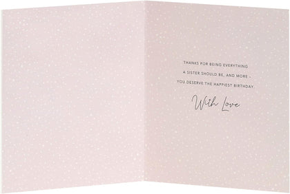Pretty Floral Design Sister Birthday Card