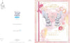 Bears Hold A Pink Wrapped Heart Boxed Handmade Girlfriend Birthday Card