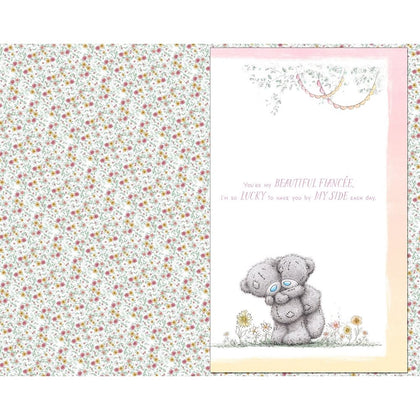 Bears Dancing Beautiful Fiancée Luxury Handmade Birthday Card