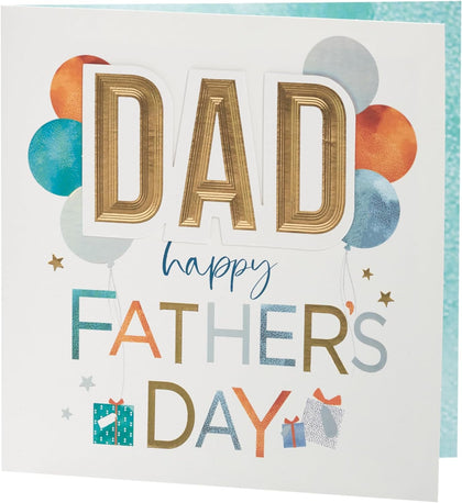 Balloons & Gifts Design Father's Day Card
