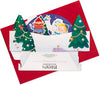 Snow Globe 3D Pop Up Santa & Rudolph Christmas Card