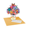 A Bouquet of Joy Butterfly Bloom 3D Pop Up Greeting Card