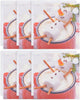 Pack of 6 Marshmallow Snowman Charity Christmas Cards