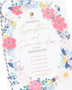 Heartfelt Floral Border Design Daughter & Son-in-Law Wedding Anniversary Card
