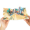 Breathe & Balance 3D Pop Up Yoga Studio Scene Greeting Card