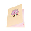 Lovebirds in Romantic Tree Scene Pop Up Card