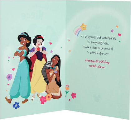 Disney Princess Design Niece Birthday Card