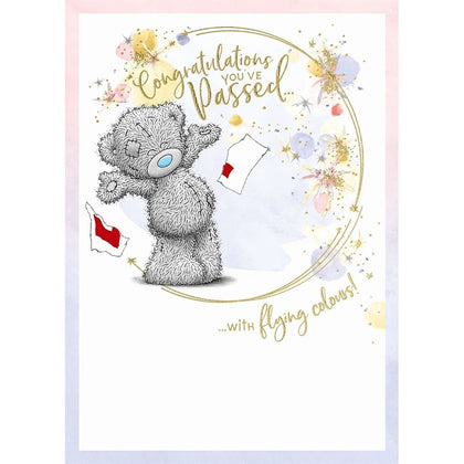 Bear With L Plate Driving Test Congratulations Card