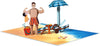 My Dad My Hero Beach Scene 3D Pop Up Greeting Card - Father's Day Birthday Thank You