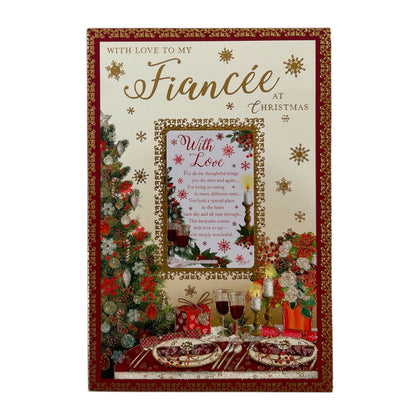For Grandson & Family Heartwarming Christmas Card with Keepsake Card
