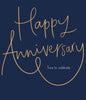 Script Lettering Design Anniversary Card