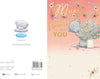 Bear With Vase Of Flowers Mum I'd Pick You Mother's Day Card