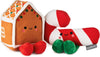 Better Together Gingerbread House and Candy Cane Magnetic Plush Pair