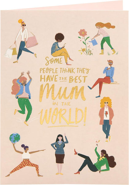 Lovely Illustration Design Mother's Day Card