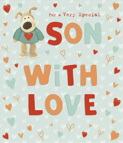 Boofle Stood Wearing Jumper Son Valentine's Day Card