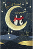 Penguins Stood on Moon Special Friend Christmas Card