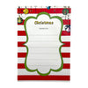 Pack of 20 Christmas Baubles Thank You Sheets With Envelopes
