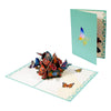 Vibrant Fluttering Butterfly 3D Pop Up Greeting Card - Mother's Day Birthday Anniversary