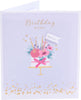 Flower Cake Design Birthday Card