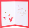 Lettering with Hearts Design Girlfriend Valentine's Day Card
