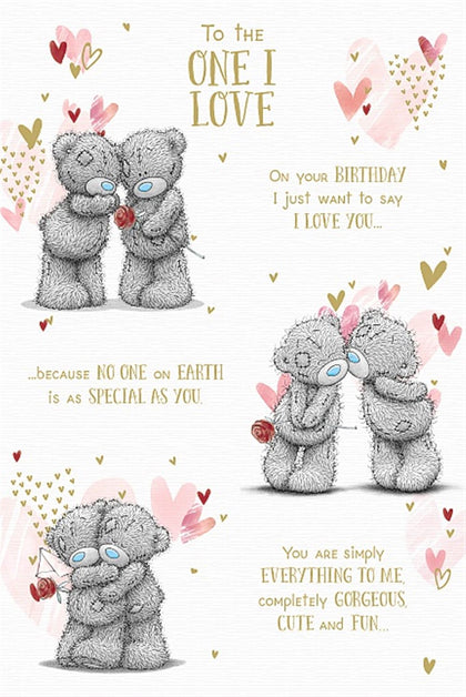 Bears In Storyboard Scenes One I Love Birthday Card