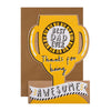 Kids Trophy Design for Dad Father's Day Card with Badge