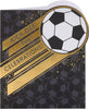Black & Gold Football Design Birthday Card