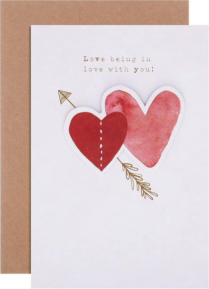 Classic Illustration Design Love Anniversary Card
