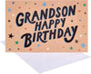 Stars and Sparkles Design Grandson Birthday Card