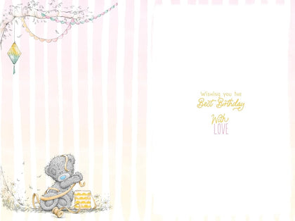 Bear Blowing Out Candle Mam Birthday Card