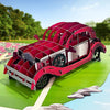 Vintage Red Car 3D Pop Up Greeting Card