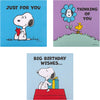 Peanuts Comic Snoopy & Woodstock Pack of 10 in 5 Designs Birthday Cards