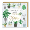 Plants Design On Your New Home Congratulations Card