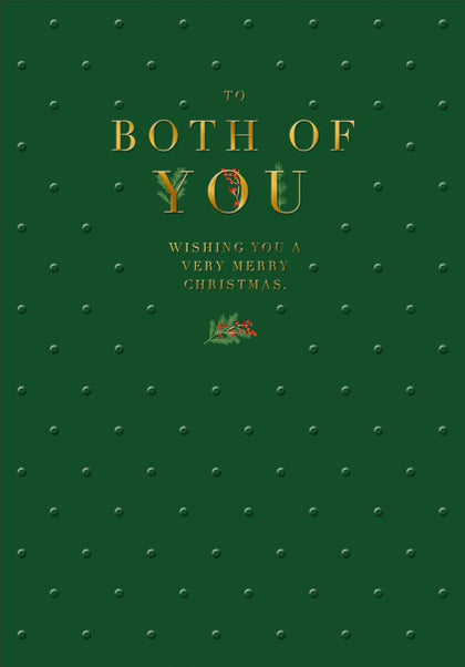 To Both of You Wishing You a Very Merry Christmas Card