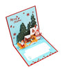 Santa Claus and Winter Scene 3D Pop Up Christmas Card
