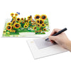 Golden Glow Sunflower Pop Up Greeting Card