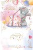 Bear Wrapping Gift Niece Birthday Card