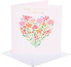 Heart of Painted Flowers Design for Mum from Both Of Us Mother's Day Card