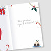 Vibrant Festive Design Godson Christmas Card