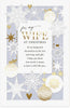 Hanging Baubles Design Wife Christmas Card