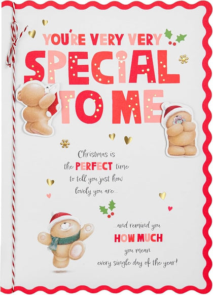Forever Friends Sweet Festive Design Luxury Boxed Someone Special Christmas Card