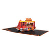 Trick-or-Treat Tour Scene 3D Pop Up Halloween Card