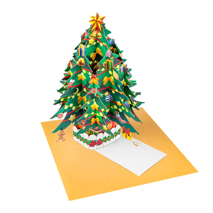 Season’s Tree of Light Christmas Pop Up Card