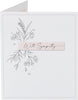 Floral Outline Design Sympathy Card