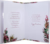 Floral Heart Design Fiancée Boxed Christmas Card