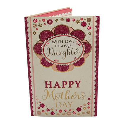 With Love From Your Daughter Flower Head Design Mother's Day Boxed Card