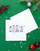 Multipack of 6 Penguins Design Christmas Cards with Envelopes